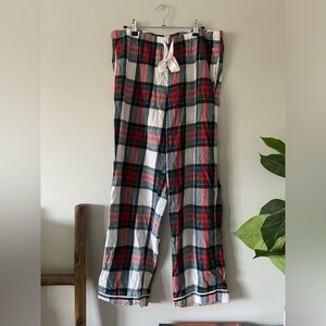 Victoria’s Secret Red Green White Holiday Plaid Pajama Loungewear Pants size S